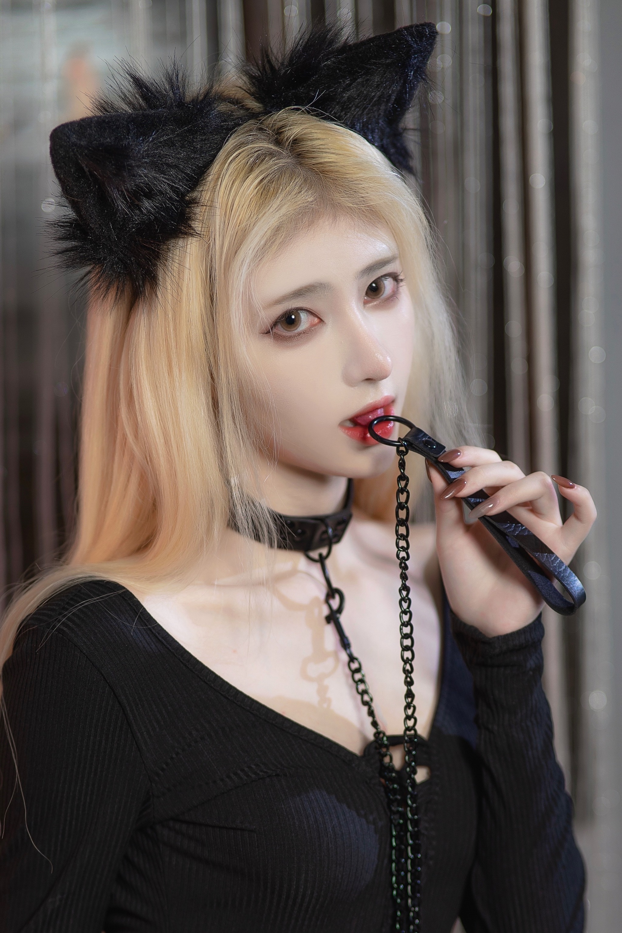 图片[1]-南桃Momoko – NO.079 黑猫咪 [22P]-XikXak